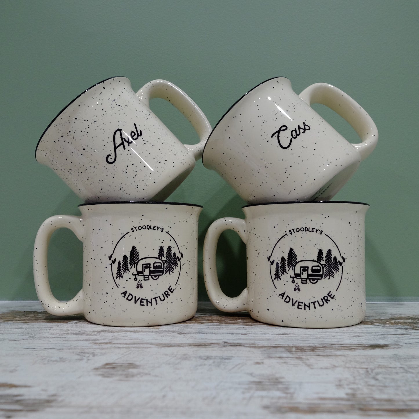 Custom personalised camping mug printing