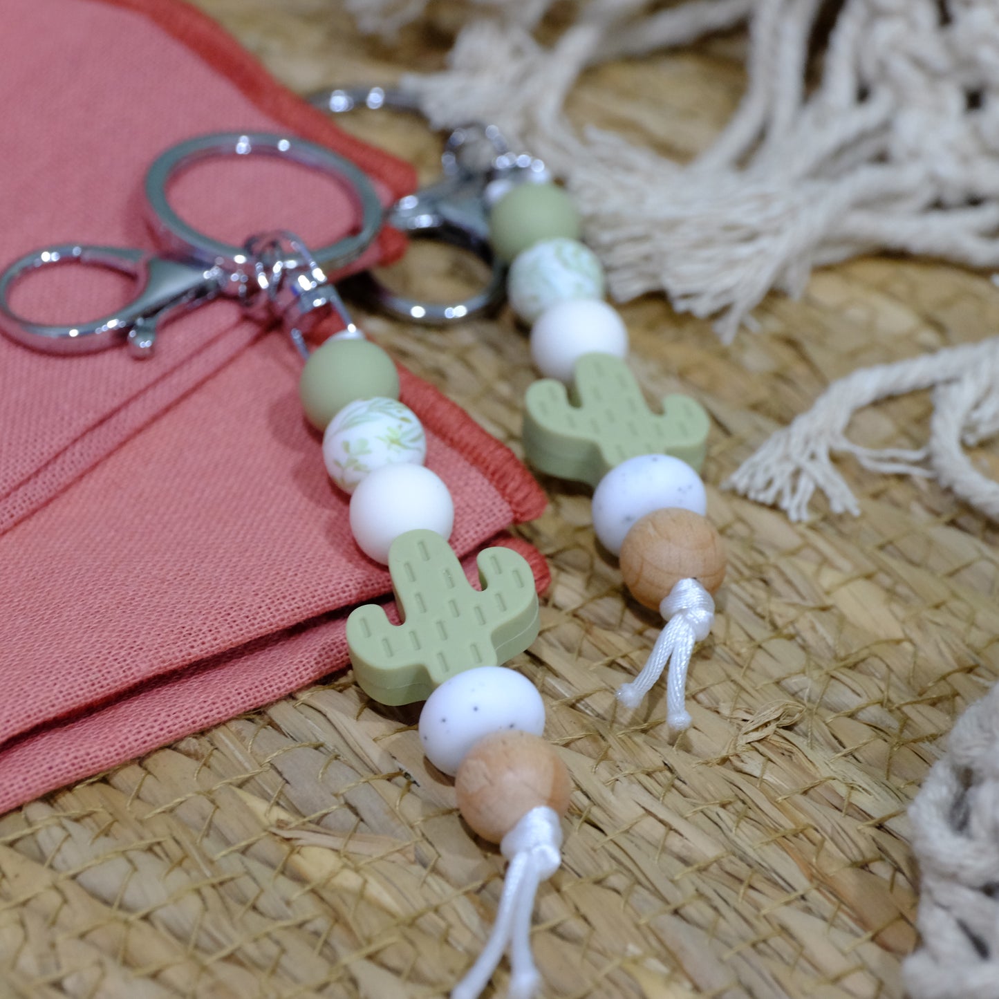 Keyring - Sage Cactus