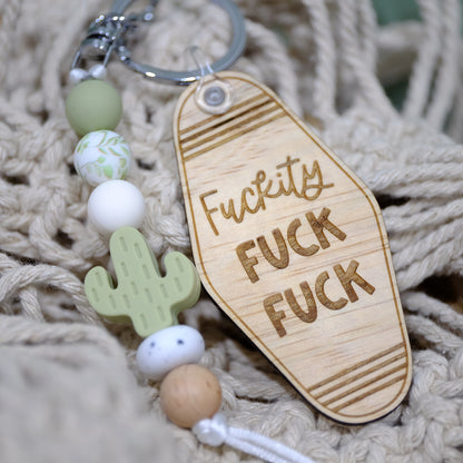 Keyring - Sage Cactus